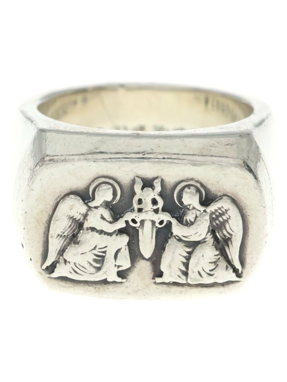 Chrome Hearts Big PJ Angel Big Ring Silver